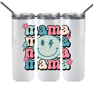 Colorful Mama (x4) Skinny Tumbler Mother's Day - Picture 1 of 1