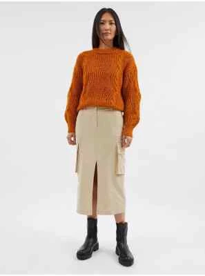 Neutral Corduroy Cargo Midi Skirt  SIZE UK 16       G4 - Image 1 of 3