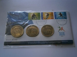 2006 MELBOURNE XVIII COMMONWEALTH GAMES MEDALLIONS + STAMPS - FREE POSTAGE!! - Bild 1 von 2