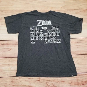 Nintendo Legend of Zelda Shirt Youth Extra Large Gray Video Game T-Shirt Boys - Picture 1 of 8