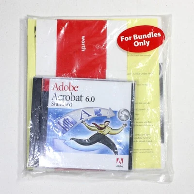Adobe Acrobat 6.0 Standard For Windows (2003) For Bundles Only - Brand New - Image 1 of 4