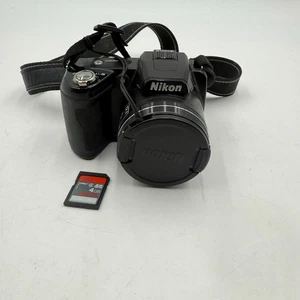 Nikon COOLPIX L110 12.1MP Digitalkamera mit 4GB Speicherkarte - Schwarz getestet - Bild 1 von 15