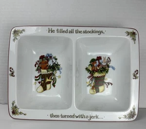 PS Portmeirion Studios Susan Winget "A Christmas Story" geteilte Servierplatte - Bild 1 von 8