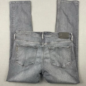 Paige Jeans Mens 32x30 Lennox Straight Leg Denim Cotton Blend Charcoal Gray - Picture 1 of 11