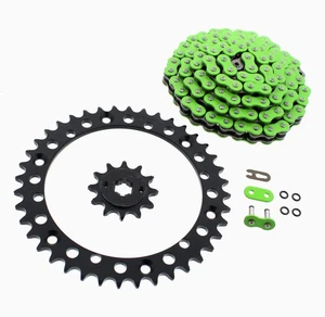 1991 - 1993 Yamaha YFS 200 Blaster Green O-Ring Chain & Black Sprocket 12/40 92L - Picture 1 of 4