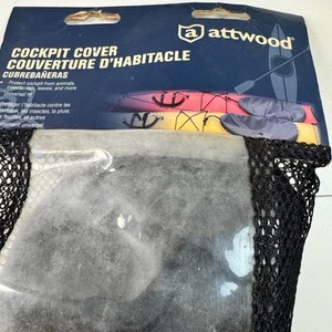 Attwood Universal Fit Kayak Cockpit Cover - Black - Picture 1 of 6