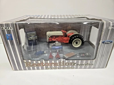 Vtg NEW In Box Ertl Ford Restoration Tractor Ford 8N Accessories Diecast Playset - Image 1 of 4