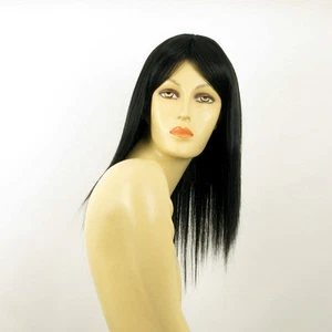 Perruque femme mi longue noir LAURY 1B - Picture 1 of 8