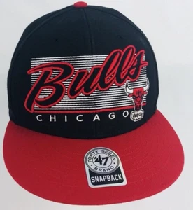 Chicago Bulls Sombrero Snapback NBA Baloncesto 47 Cuarenta Siete Marca Gorra Ajustable - Imagen 1 de 7