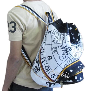 Cotton Backpack Hippie Zodiac Mandala Unisex Men Women Fashion Sports Bag Throw - Picture 1 of 6