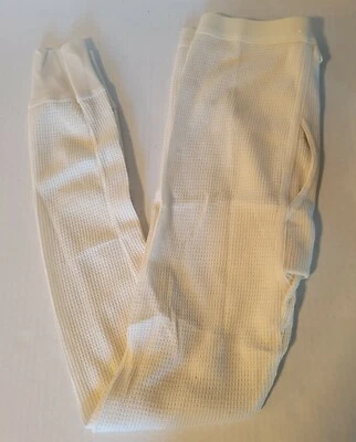 Ropa Interior Térmica De Colección Mediana Unisex Blanca Aislada Waffle Long Johns Foto 1 de 4