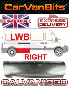 PARA VAUXHALL MOVANO 1998-2010 ARCO DE RUEDA TRASERO CARROCERÍA LATERAL PANEL DE REPARACIÓN UMBRAL DERECHO - Imagen 1 de 7