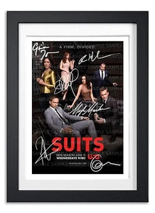 SUITS CAST SIGNED POSTER SERIES SEASON PRINT PHOTO AUTOGRAPH GIFT MEGHAN MARKLE - Bild 1 von 1