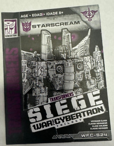 Transformers Siege War for Cybertron Starscream WFC-S24 Instructions Manual
