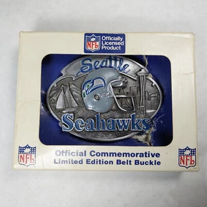 Seattle Seahawks Limited Edition Mens Belt Buckle Siskiyou NFL 1988 USA Vintage - Picture 1 of 10