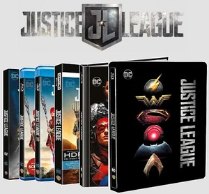 JUSTICE LEAGUE Home Video (DVD, BLU-RAY 2D + 3D +4K Digibook, Steelbook) - Imagen 1 de 13