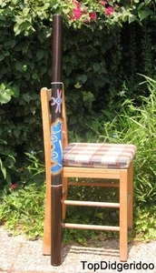 47"\120cm Bamboo DIDGERIDOO Weasel Dot-Painted Handwork +Bag +Beeswax Mouthpiece - Picture 1 of 6