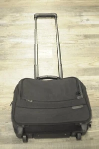 Briggs & Riley U114 Compact Rolling Upright Carry On Luggage Tote Wheel Black - Picture 1 of 11