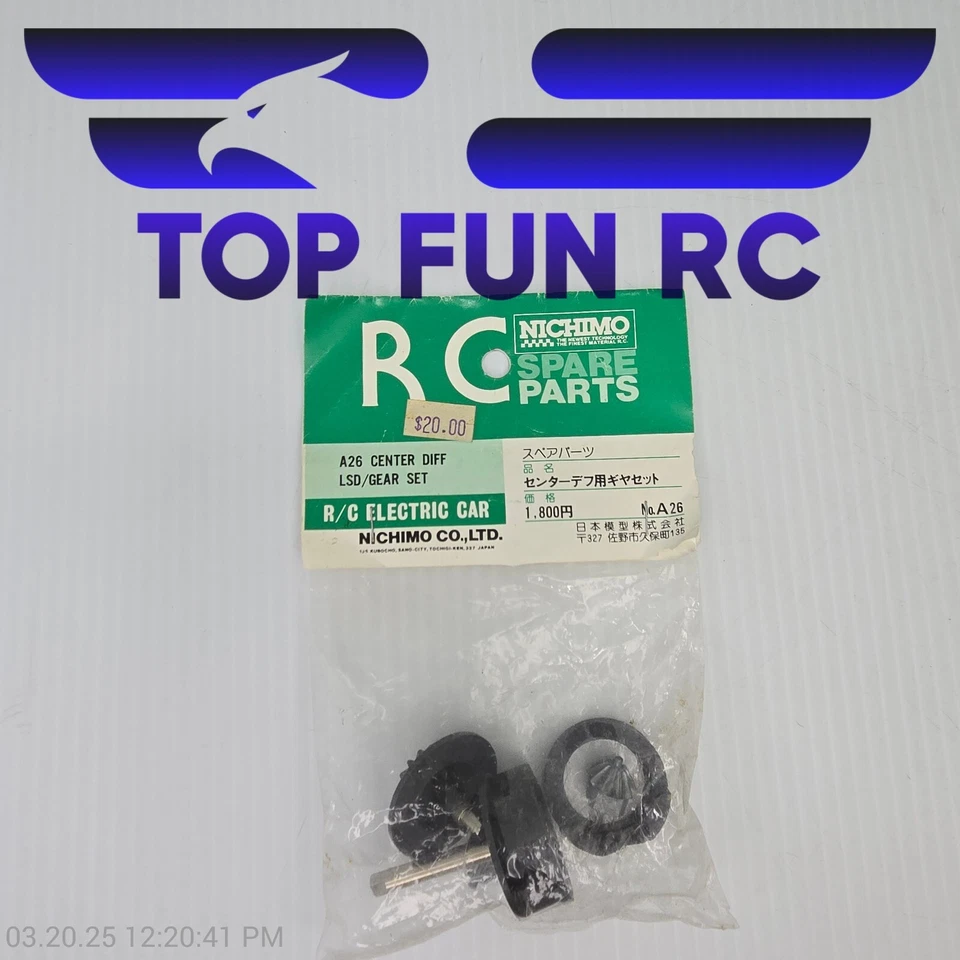 Nichimo RC Spare Parts A26 Center Diff LSD/Gear Set - Image 1 of 1
