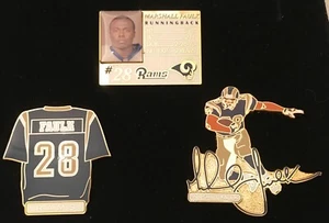 Set of 3 Marshall Faulk Rams Collector Pins - Picture 1 of 1