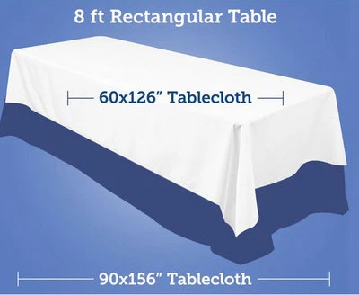 Tablecloth Satin Rectangular Seamless 60 x 144 Inch By Broward Linens - Image 1 of 2