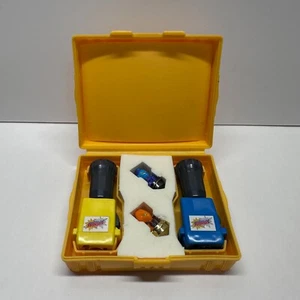 Vintage 1987 Spinjas 2 Warriors, 1 Arena, 2 Launchers Rare TOMY Parker Brothers - Picture 1 of 8