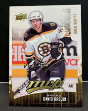 David Krejci  2009-10 Upper Deck MVP Gold Scripts SP #270 Serial #d /100 Bruins