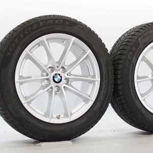 Ruedas de invierno originales 17 pulgadas BMW 5er G30 G31 618 radios V 6,5/7 mm RDC Pirelli - Imagen 1 de 7