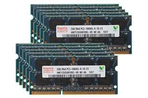 10pcs Hynix 2GB 2RX8 DDR3 1333MHz PC3-10600S 204PIN SODIMM Laptop RAM Memory^Lot - Picture 1 of 12