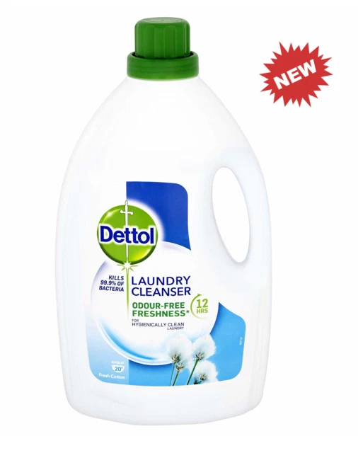 Dettol 1.5 L Odour Free Antibacterial Laundry Cleanser - Pack of 4