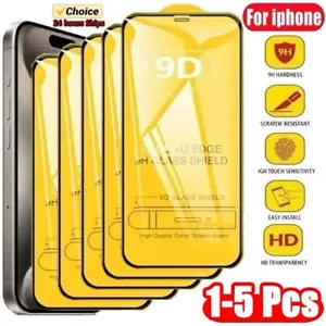 3 Pellicola VETRO Temperato per Apple iPhone X Xs XR 11 12 13 14 15 PRO MAX MINI - Foto 1 di 12