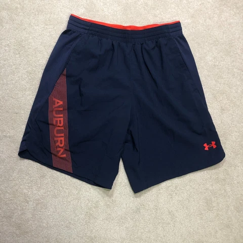 Under Armour Auburn Tigers Shorts Mens Medium Blue Cover