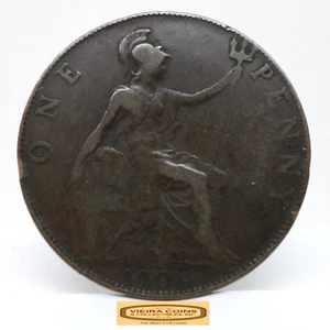 1906 Great Britain Penny - #C46436NQ - Picture 1 of 2