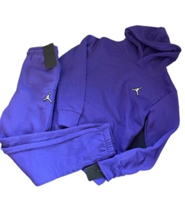 NWT AIR JORDAN Brooklyn Tapered Fleece Sweatpants and Hoodie Set KIDS Sz M - Picture 1 of 19