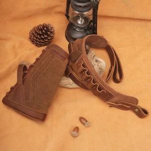 New No Drill Shotgun Cheek Rest Butt Stock with Padded Ammo Sling 12/16/20GA - Picture 1 of 45