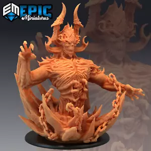Belial, Dungeons and Dragons Miniatures, D&D, Epic Miniatures, Devil, Demon, RPG - Imagen 1 de 2