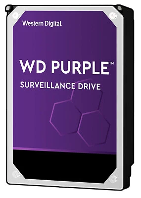 Western Digital Purple 1TB 2TB 3TB 4TB 6T 8TB 10TB 12TB Surveillance Hard Drive  - image 1 of 3