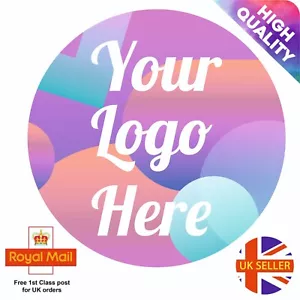 More details for personalised round labels / stickers custom logo business shipping stickers