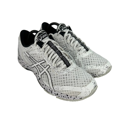 Scarpe ASICS Uomo Taglia 11 GEL DS Trainer Bianco Nero T626Q Corsa Atletica