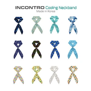 INCONTRO Cooling Summer Neck Bandana Neckband Headband Scarf Wrap MADE IN KOREA - Picture 1 of 25