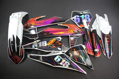 2021 KTM 450 SXF Aftermarket Plastic Fenders with Graphics  - Image 1 of 4