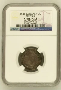 1541 Germany - 3G - Prussia - German States - SILVER Grosch Groschen - NGC XF a - Picture 1 of 2