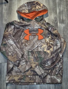 Under Armour Realtree Xtra Camo Boys ColdGear Hoodie Youth Large - Picture 1 of 4