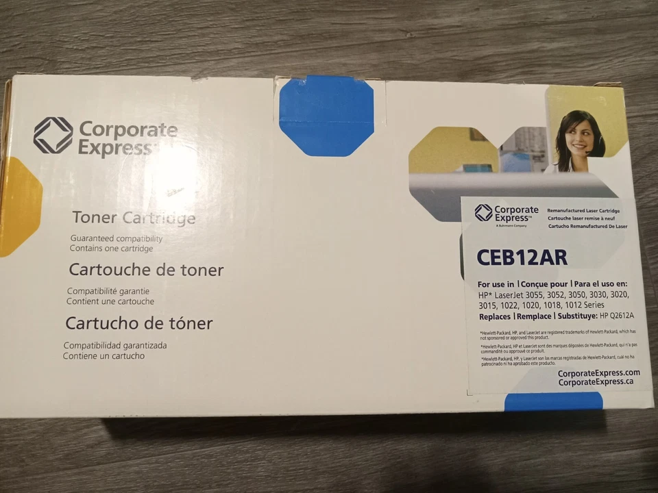 Cartucho de tóner Coporate Express para HP LaserJet reemplaza HP Q2612A Foto 1 de 4