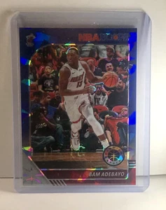 2019-2020 Panini NBA Hoops Premium Stock #95 Bam Adebayo Blue Ice Parallel - Picture 1 of 2