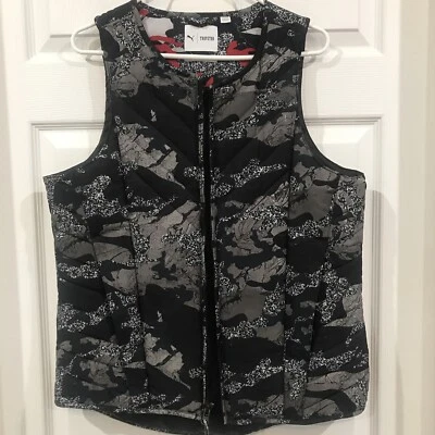 Puma X Trapstar Rev Urban Camo Zip Front Quilted Vest M - Image 1 of 4