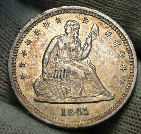 1841-O Seated Liberty Quarter Cover