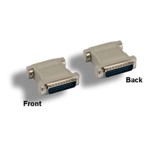 LOT10 DB25 Male to Male Molded Adapter Straight 25Pin RS-232 Parallel/Serial - Picture 1 of 1