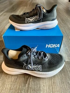 HOKA ONE ONE MACH 6 RUNNING TENNIS SHOES MEN'S SIZE 8.5D BLACK NEW - Picture 1 of 7