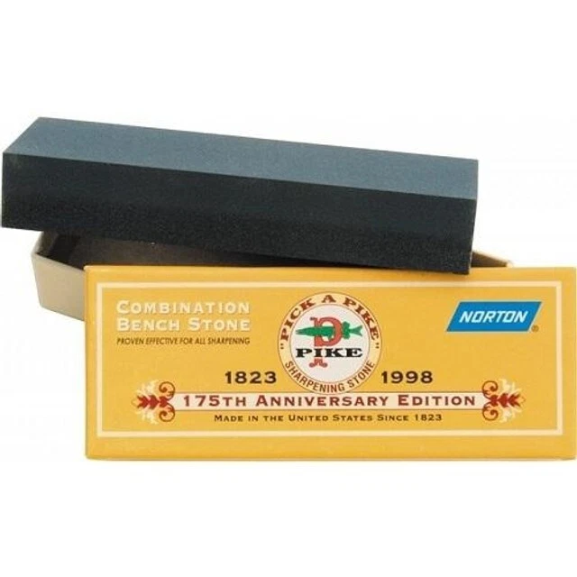 Norton Pike 6" Crystolon Combination Sharpening Stone Coarse/Fine - Image 1 of 1